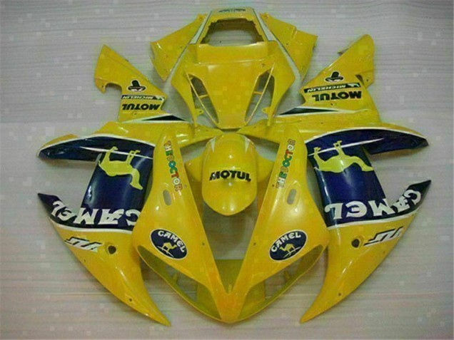Cheap 2002-2003 Yellow Yamaha YZF R1 Motorcycle Fairings Canada Cheap 2002-2003 Yellow Yamaha YZF R1 Motorcycle Fairings Canada