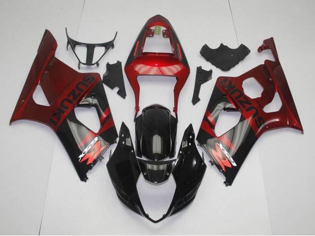Cheap 2003-2004 Black Red Suzuki GSXR 1000 Motorcycle Fairings Canada Cheap 2003-2004 Black Red Suzuki GSXR 1000 Motorcycle Fairings Canada