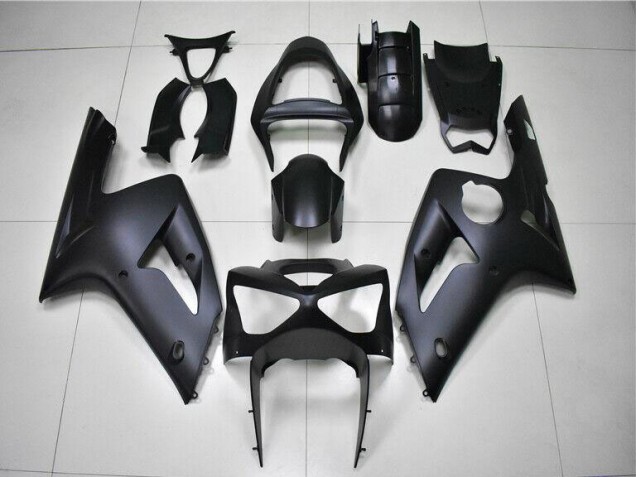 Cheap 2003-2004 Matte Black Kawasaki Ninja ZX6R Full Fairing Kit Canada