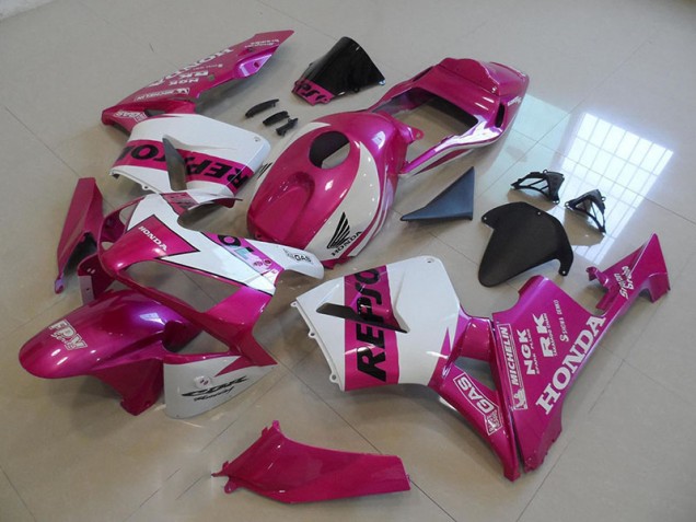 Cheap 2003-2004 Pink Repsol Honda CBR600RR Motorcycle Fairings Canada Cheap 2003-2004 Pink Repsol Honda CBR600RR Motorcycle Fairings Canada