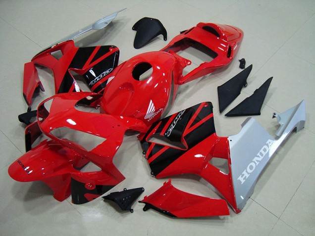 Cheap 2003-2004 Red Silver Honda CBR600RR Motorcycle Fairings Canada Cheap 2003-2004 Red Silver Honda CBR600RR Motorcycle Fairings Canada