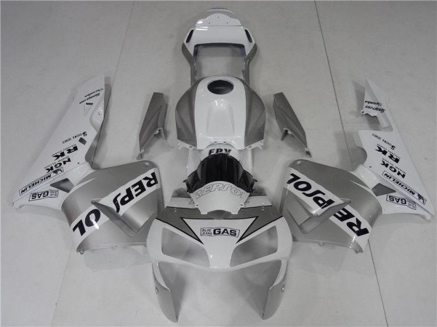 Cheap 2003-2004 Silve White Black Honda CBR600RR Motorcycle Fairings Canada Cheap 2003-2004 Silve White Black Honda CBR600RR Motorcycle Fairings Canada