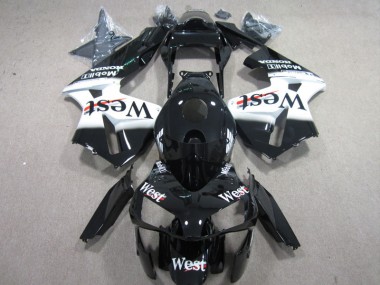 Cheap 2003-2004 West White Black Honda CBR600RR Motorcycle Fairings Canada