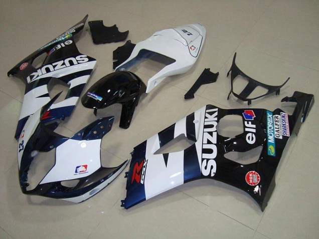 Cheap 2003-2004 White Black Elf Suzuki GSXR 1000 Motorcycle Fairings Canada Cheap 2003-2004 White Black Elf Suzuki GSXR 1000 Motorcycle Fairings Canada