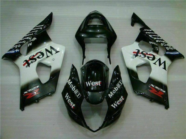 Cheap 2003-2004 White Black Suzuki GSXR 1000 Abs Fairing Kit Canada Cheap 2003-2004 White Black Suzuki GSXR 1000 Abs Fairing Kit Canada