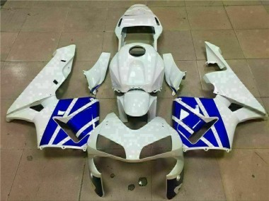 Cheap 2003-2004 White Blue Honda CBR600RR Abs Complete Fairing Kit Canada