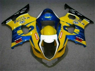 Cheap 2003-2004 Yellow Blue Suzuki GSXR 1000 Motorcycle Fairings Canada
