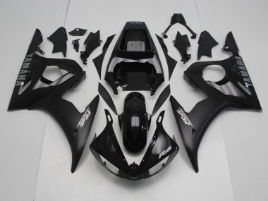 Cheap 2003-2005 Black with Silver Decals Yamaha YZF R6 Motorcycle Fairings Canada