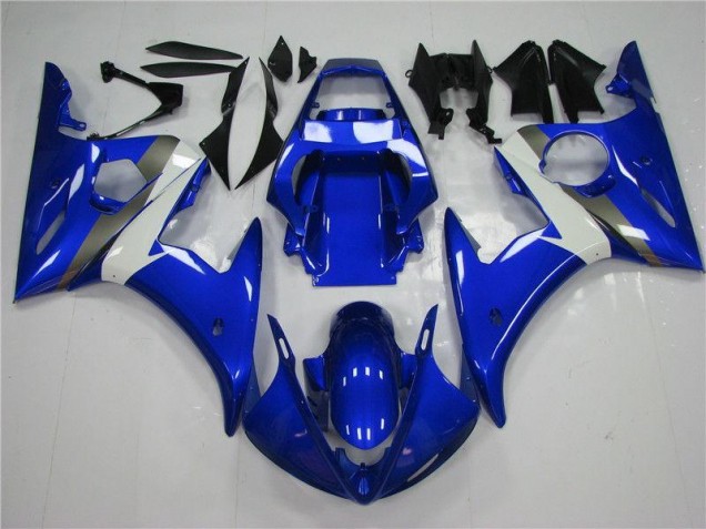 Cheap 2003-2005 Blue White Yamaha YZF R6 Motorcycle Fairings & Bodywork Canada