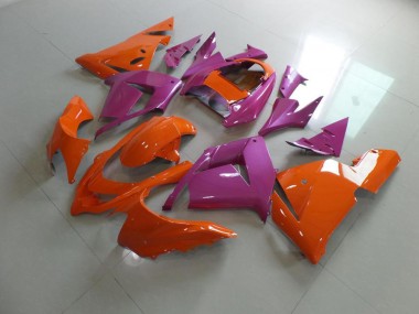 Cheap 2003-2005 Orange and Pink Kawasaki Ninja ZX10R Motorcycle Fairings Canada