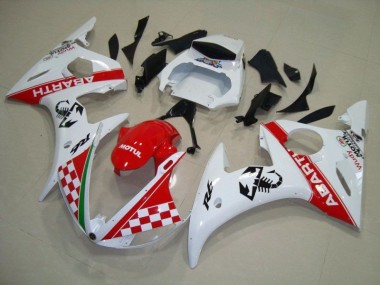 Cheap 2003-2005 Red White Yamaha YZF R6 Full Fairing Kit Canada