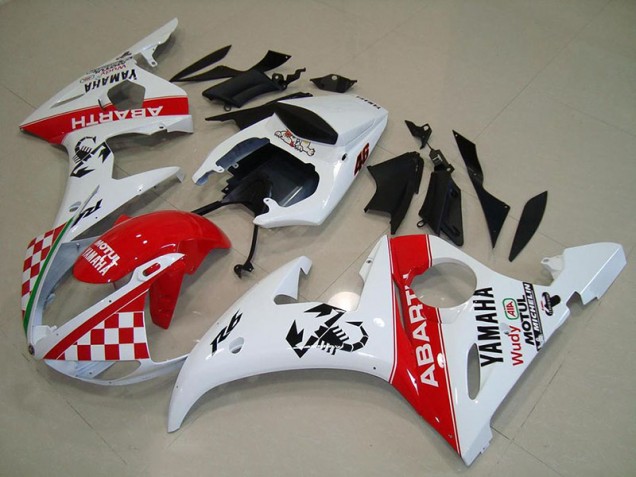 Cheap 2003-2005 Red White Yamaha YZF R6 Motorcycle Fairings Canada Cheap 2003-2005 Red White Yamaha YZF R6 Motorcycle Fairings Canada