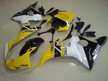 Cheap 2003-2005 Yellow Aniversary Yamaha YZF R6 Motorcycle Fairings Canada