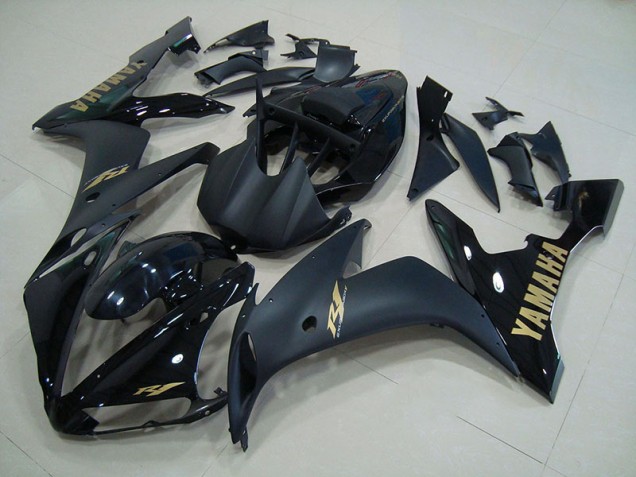 Cheap 2004-2006 Black Matte Gold Yamaha YZF R1 Motorcycle Fairings Canada