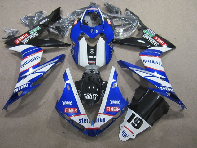 Cheap 2004-2006 Blue White Volvo Sterilgarda 19 Yamaha YZF R1 Motorcycle Fairings Canada