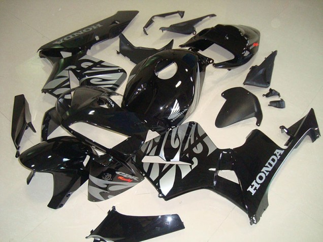 Cheap 2005-2006 Black White Flame Honda CBR600RR Motorcycle Fairings Canada Cheap 2005-2006 Black White Flame Honda CBR600RR Motorcycle Fairings Canada