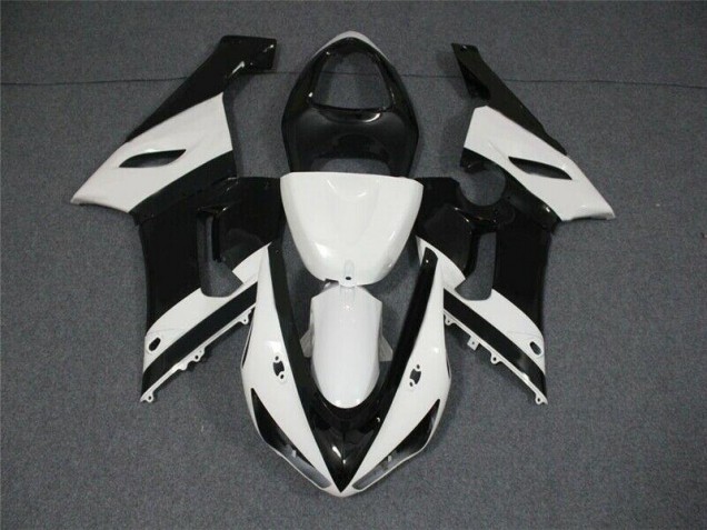 Cheap 2005-2006 Black White Kawasaki Ninja ZX6R Motorcycle Fairings Canada