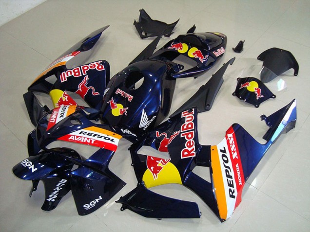 Cheap 2005-2006 Dark Blue Red Bull Honda CBR600RR Motorcycle Fairings Canada Cheap 2005-2006 Dark Blue Red Bull Honda CBR600RR Motorcycle Fairings Canada