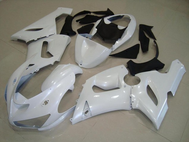 Cheap 2005-2006 Dark Pearl White Kawasaki Ninja ZX6R Motorcycle Fairings Canada
