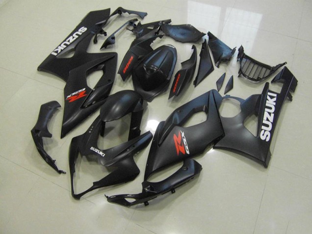 Cheap 2005-2006 Matte Black with White Decals Suzuki GSXR 1000 Motorcycle Fairings Canada