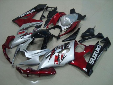 Cheap 2005-2006 Silver Red Suzuki GSXR 1000 Motorcycle Fairings Canada