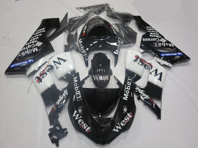 Cheap 2005-2006 White Black Kawasaki Ninja ZX6R Motorcycle Fairings & Bodywork Canada Cheap 2005-2006 White Black Kawasaki Ninja ZX6R Motorcycle Fairings & Bodywork Canada