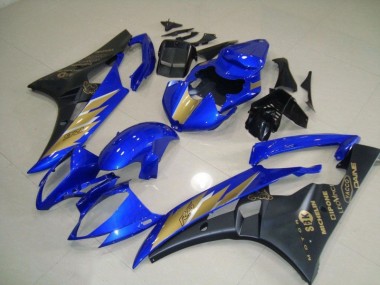 Cheap 2006-2007 Black Blue with Gold Sticker Yamaha YZF R6 Motorcycle Fairings & Bodywork Canada