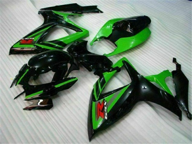 Cheap 2006-2007 Black Green Suzuki GSXR 600/750 Motorcycle Fairings Canada