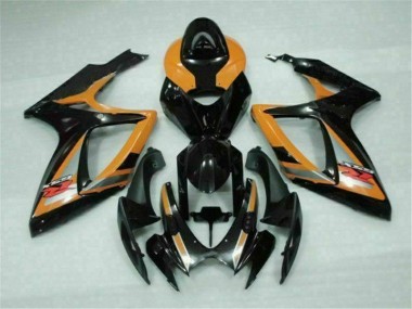 Cheap 2006-2007 Black Orange Suzuki GSXR 600/750 Motorcycle Fairings Canada