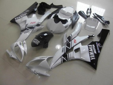 Cheap 2006-2007 Black White Yamaha YZF R6 Motorcycle Fairings Canada