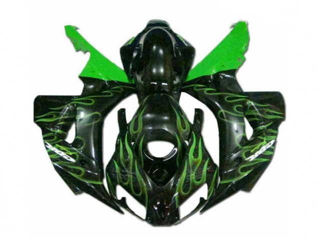 Cheap 2006-2007 Green Flame Black Honda CBR1000RR Motorcycle Fairings Canada Cheap 2006-2007 Green Flame Black Honda CBR1000RR Motorcycle Fairings Canada