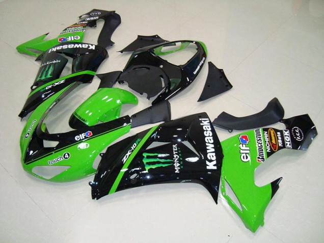 Cheap 2006-2007 Green Monster Kawasaki Ninja ZX10R Motorcycle Fairings Canada Cheap 2006-2007 Green Monster Kawasaki Ninja ZX10R Motorcycle Fairings Canada