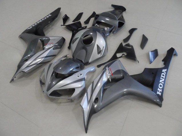 Cheap 2006-2007 Grey Silver and Matte Black Honda CBR1000RR Motorcycle Fairings Canada Cheap 2006-2007 Grey Silver and Matte Black Honda CBR1000RR Motorcycle Fairings Canada
