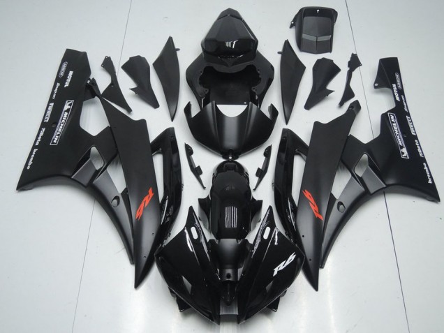 Cheap 2006-2007 Matte Black and Glossy Black Yamaha YZF R6 Motorcycle Fairings Canada Cheap 2006-2007 Matte Black and Glossy Black Yamaha YZF R6 Motorcycle Fairings Canada