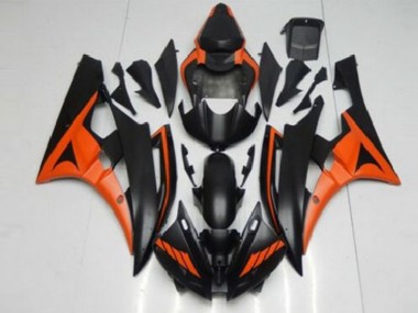 Cheap 2006-2007 Orange Black Yamaha YZF R6 Motorcycle Fairings Canada