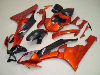 Cheap 2006-2007 Orange Matte Black Yamaha YZF R6 Motorcycle Fairings & Bodywork Canada