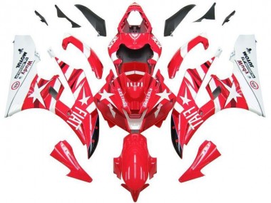 Cheap 2006-2007 Red White Star Fiat Yamaha YZF R6 Motorcycle Fairings Canada