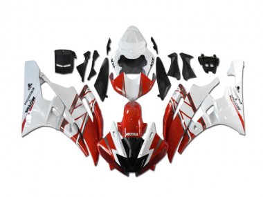 Cheap 2006-2007 Red White Yamaha YZF R6 Motorcycle Fairings & Plastics Canada