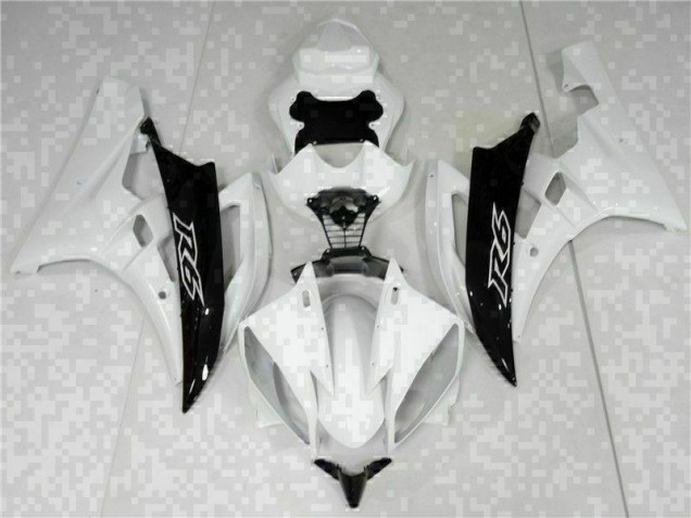 Cheap 2006-2007 White Black Yamaha YZF R6 Abs Motorcycle Fairings Canada