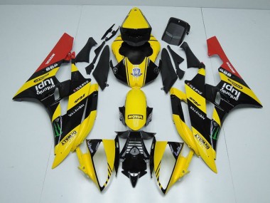 Cheap 2006-2007 Yellow Black Monster Yamaha YZF R6 Motorcycle Fairings Canada