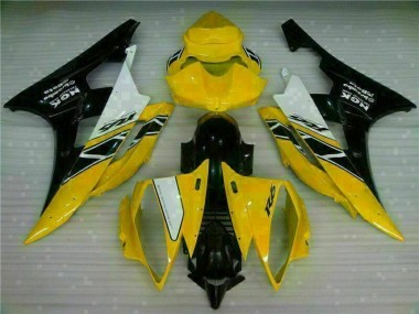 Cheap 2006-2007 Yellow Black Yamaha YZF R6 Full Fairing Kit Canada