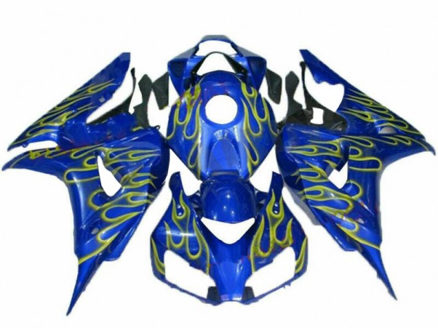 Cheap 2006-2007 Yellow Flame Blue Honda CBR1000RR Motorcycle Fairings Canada Cheap 2006-2007 Yellow Flame Blue Honda CBR1000RR Motorcycle Fairings Canada