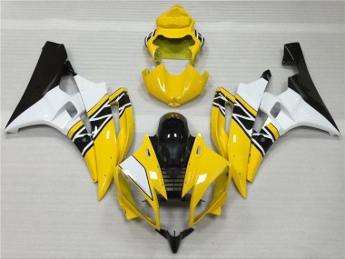 Cheap 2006-2007 Yellow White Black Yamaha YZF R6 Motorcycle Fairings Canada