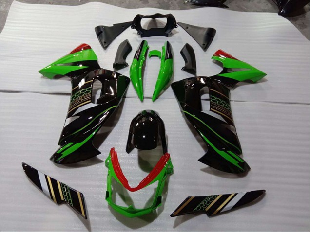 Cheap 2006-2008 Green Black Kawasaki Ninja EX650 Motorcycle Fairings Canada Cheap 2006-2008 Green Black Kawasaki Ninja EX650 Motorcycle Fairings Canada