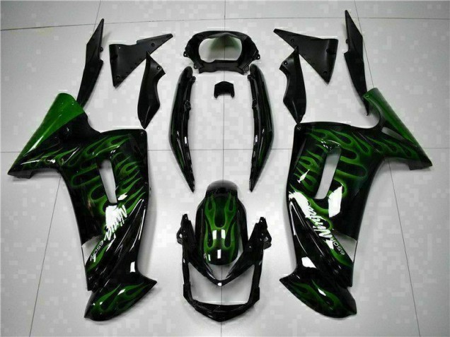 Cheap 2006-2008 Green Flame Kawasaki Ninja EX650 Motorcycle Fairings Canada Cheap 2006-2008 Green Flame Kawasaki Ninja EX650 Motorcycle Fairings Canada