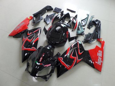 Cheap 2006-2011 Black and Red Aprilia RS125 Aftermarket Motorcycle Fairings Canada