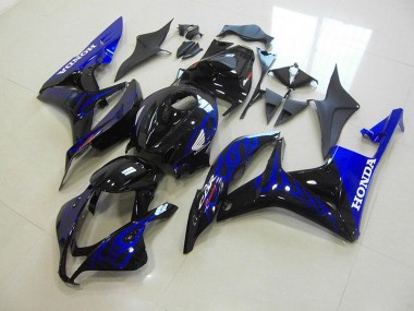 Cheap 2007-2008 Black Blue Flame Honda CBR600RR Motorcycle Fairings Canada