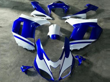 Cheap 2007-2008 Blue White Kawasaki Ninja ZX6R Motorcycle Fairings Canada