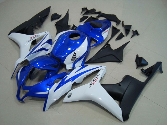 Cheap 2007-2008 Blue White Matte Black Honda CBR600RR Motorcycle Fairings Canada Cheap 2007-2008 Blue White Matte Black Honda CBR600RR Motorcycle Fairings Canada
