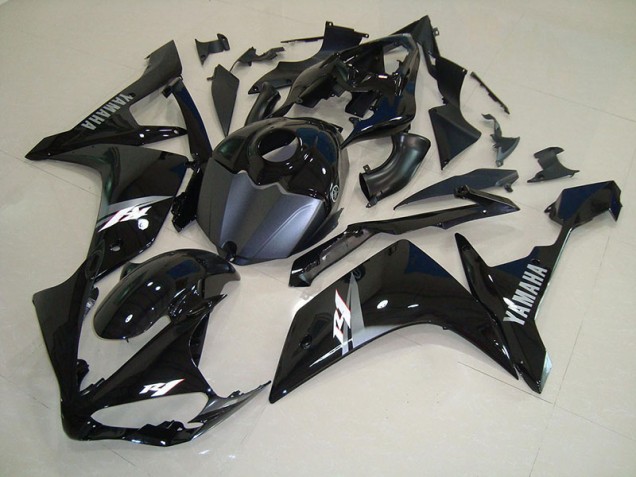 Cheap 2007-2008 Glossy Black White Yamaha YZF R1 Motorcycle Fairings Canada